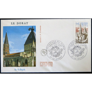 Enveloppe premier jour : Collégiale de Dorat 16/07/1977