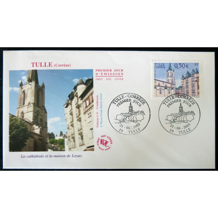 Enveloppe premier jour : Le Château d'Uzerche 15/10/1955