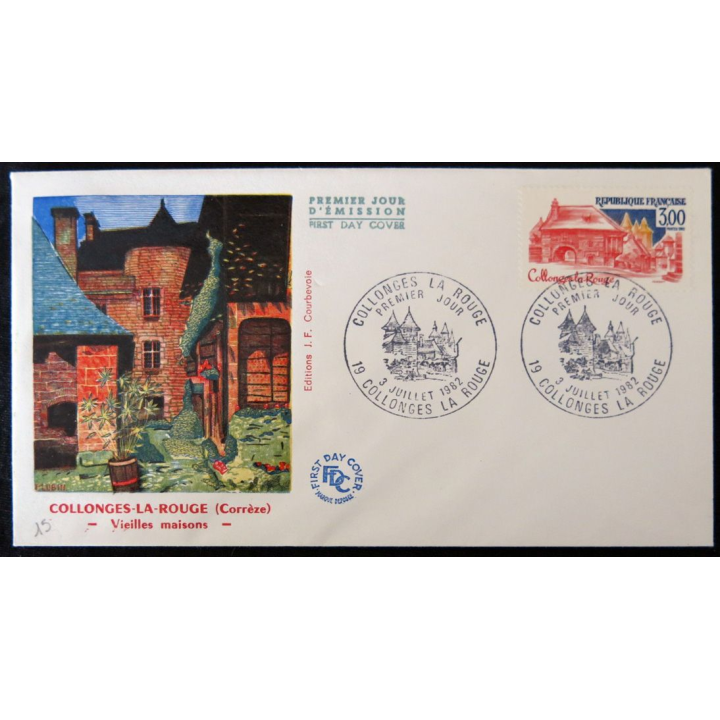 Enveloppe premier jour : Collonges-La-Rouge 03/07/1982