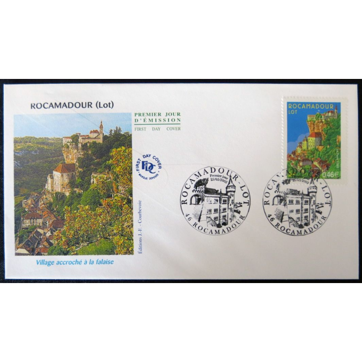 Enveloppe premier jour : Rocamadour (Lot) 25/05/2002