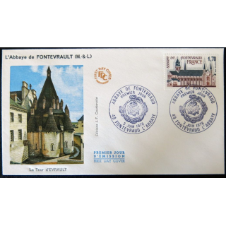 Enveloppe premier jour : Abbaye de Fontevrault 03/06/1978
