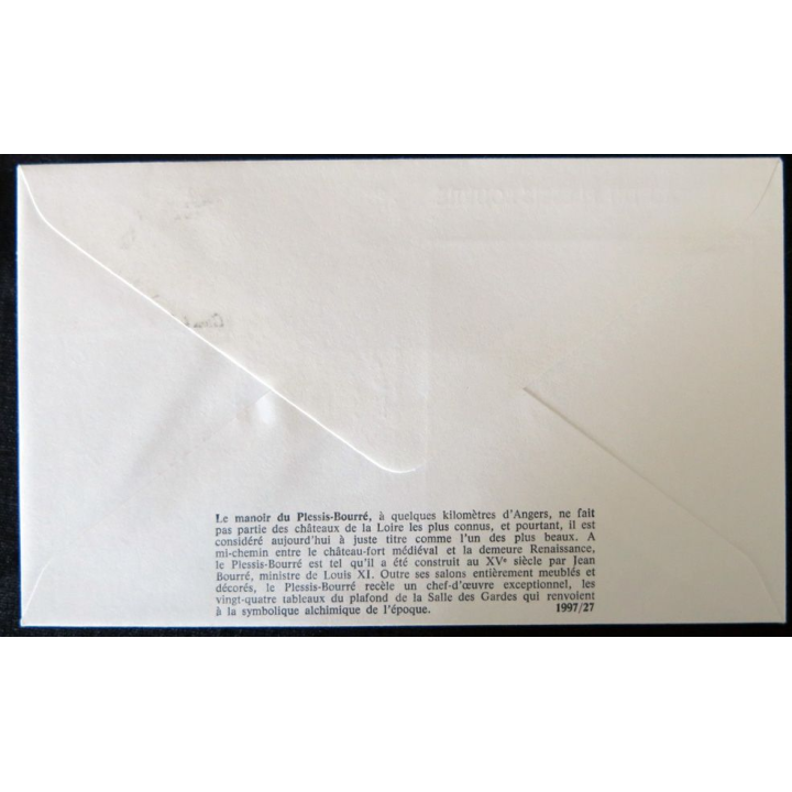 Enveloppe premier jour : Ecuillé, Le Château du Plessis-Bourré 24/05/1997