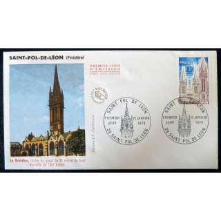 Enveloppe premier jour : Saint-Pol-de-Léon, Le Kreisker 18/01/1975