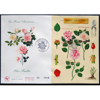 Enveloppe premier jour : Bloc - Roses anciennes 28/05/1999