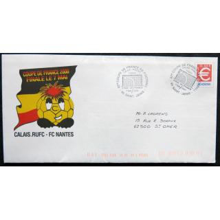 Enveloppe souvenir Coupe de France 2000 Calais-Nantes 07/05/2000