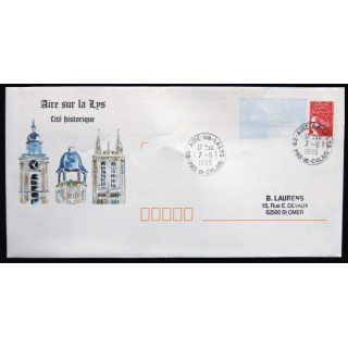 Enveloppe souvenir : Dunkerque Principal - Philatélie - Affiche du Carnaval 16/03/2000