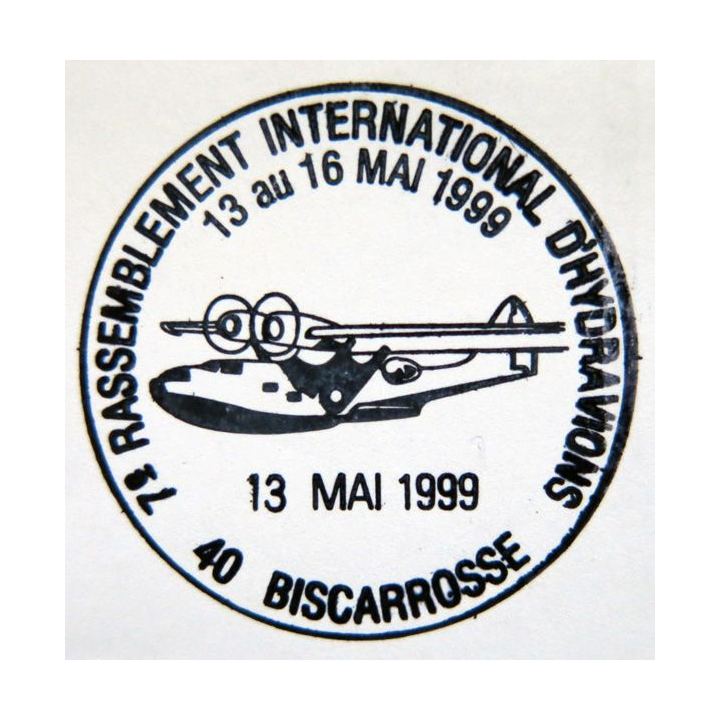 Enveloppe souvenir : 7° rassemblement international d'hydravions Biscarosse13/05/1999