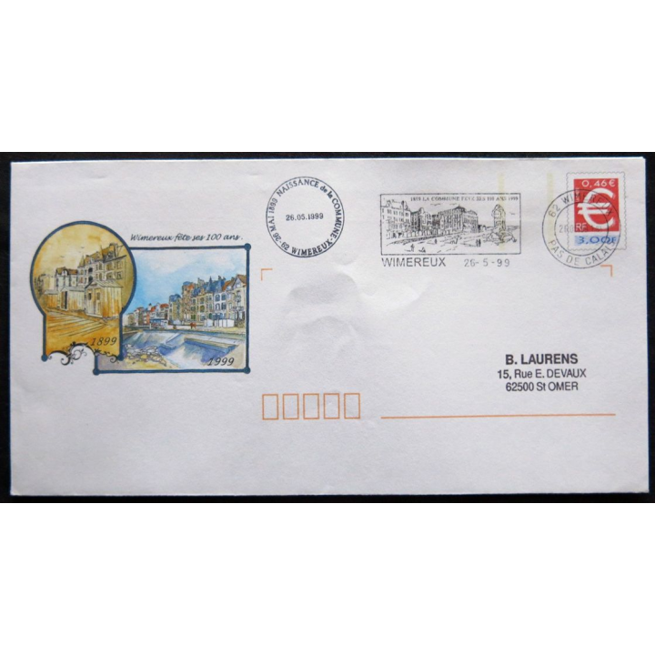 Enveloppe souvenir : 7° rassemblement international d'hydravions Biscarosse13/05/1999