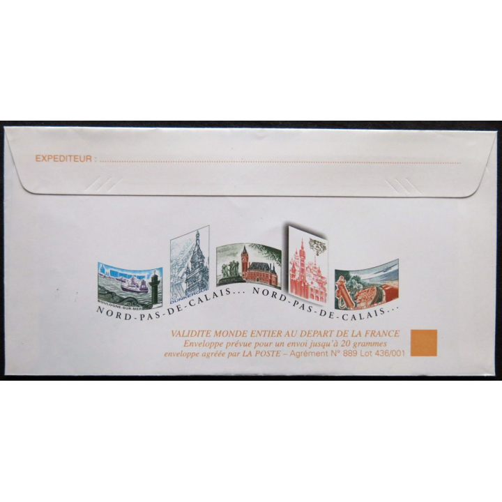 Enveloppe souvenir : Lille - Philatélie - Oblitération 29/03/2001