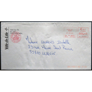 Enveloppe souvenir : Ville de Lille 27/05/2004