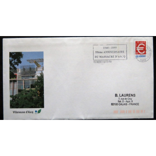 Enveloppe souvenir : 55° anniversaire du massacre d'Ascq 03/04/2001