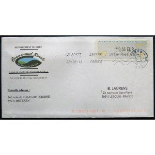 Enveloppe souvenir : Blason Communauté rurale des Monts de Flandres 07/06/2010