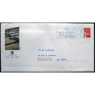 Enveloppe souvenir : Île de Ré - oblitération Rivedoux-Plage 10/04/2000