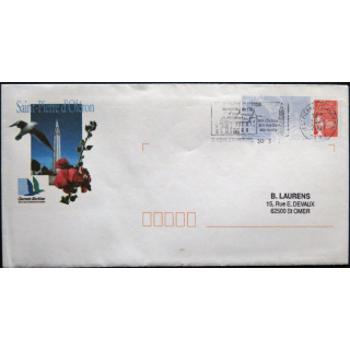 Enveloppe souvenir : Saint-Pierre d'Oléron Le clocher 30/03/2001