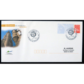 Enveloppe souvenir : La Corrèze - Pays de Brive-La-Gaillarde 20/09/1999