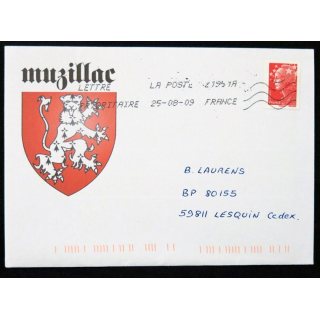 Enveloppe souvenir : Muzillac 25/08/2009