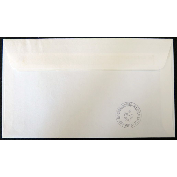 Enveloppe souvenir : TAAF district de Crozet , frégate Floréal 27/11/1997