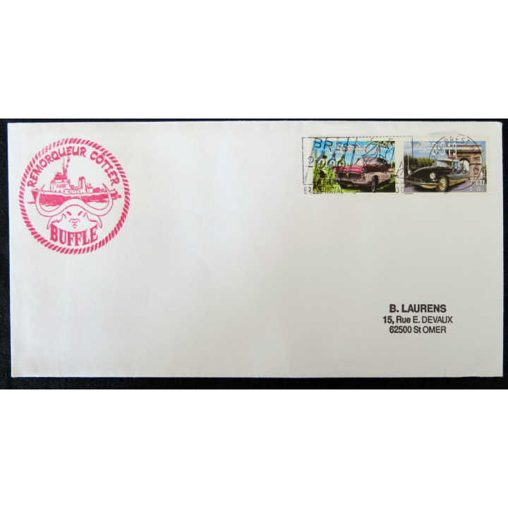 Enveloppe souvenir : Bâtiment Remorqueur côtier Buffle 03/07/2000