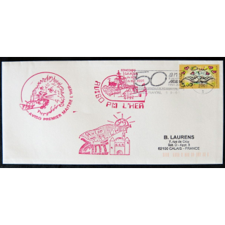 Enveloppe souvenir : Aviso Premier Maître L'Her 05/09/2001