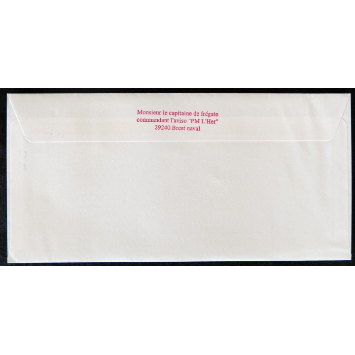Enveloppe souvenir : Aviso Premier Maître L'Her 05/09/2001