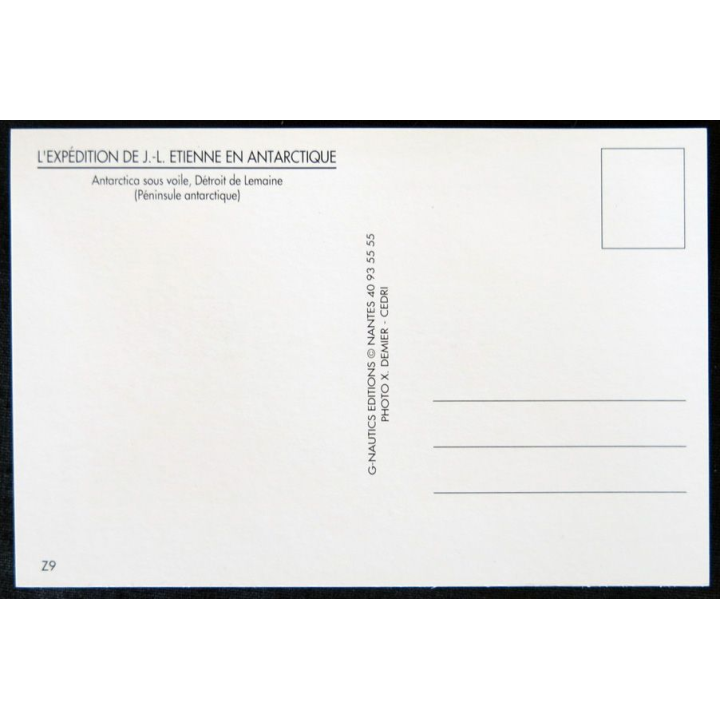 Carte souvenir : Expédition au Spitzberg Voilier polaire Antartica