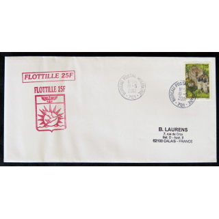 Enveloppe souvenir : Flottille 25F, Bureau postal militaire 701 10/05/2001