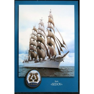 Carte souvenir : Carte du voilier SEDOV sans date
