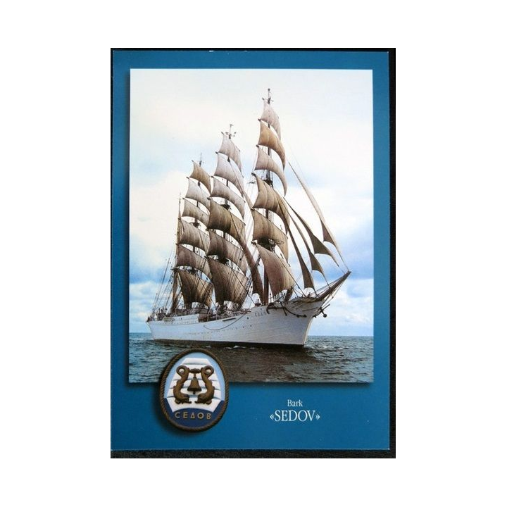 Carte souvenir : Carte du voilier SEDOV sans date
