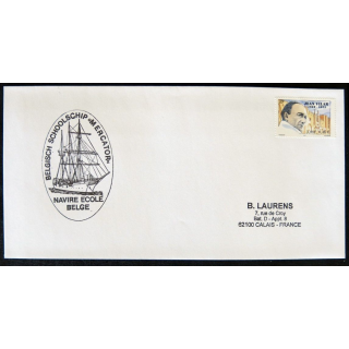 Enveloppe souvenir : Cachet du voilier école belge Mercator