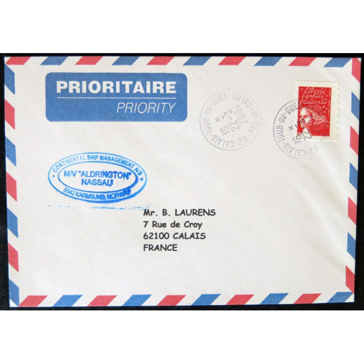 Enveloppe souvenir : Navire M/V Aldrington Nassau