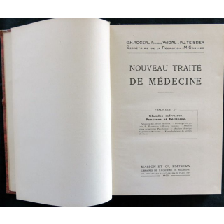 Nouveau traité de médecine Fascicule XV Glandes salivaires