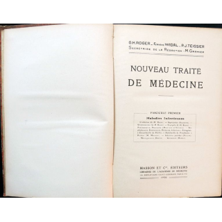 Nouveau traité de médecine Fascicule I Maladies infectieuses
