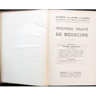 Nouveau traité de médecine Fascicule IV Maladies infectieuses et parasitaires