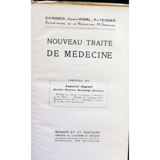Nouveau traité de médecine Fascicule XIII Appareil digestif