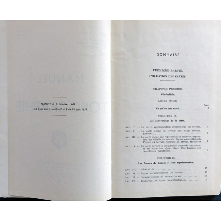 TTA 502 Manuel de Topographie 1959 Charles Lavauzelle & Cie