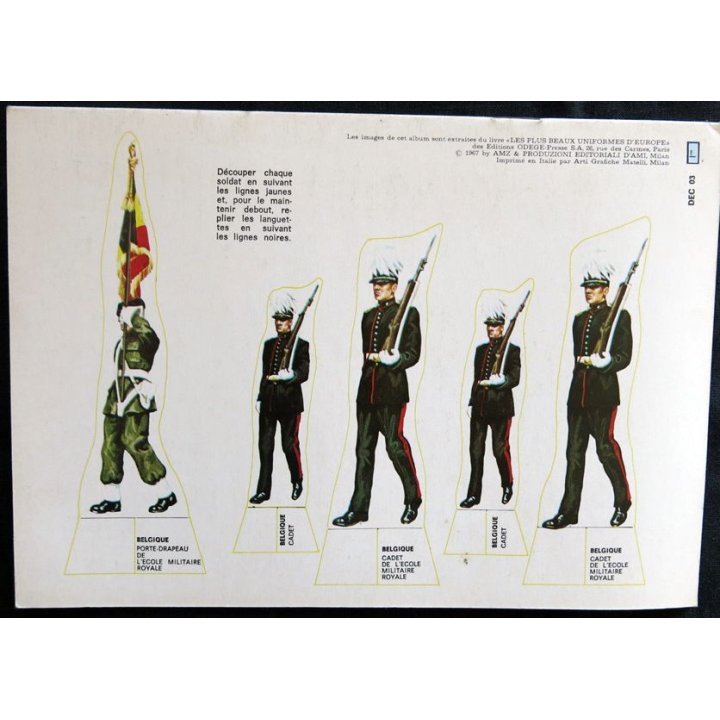 Les plus beaux uniformes - Belgique (fascicule)