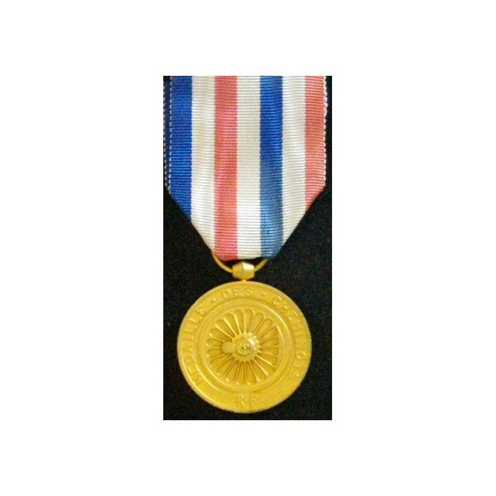 FRANCE : MÉDAILLE DES CHEMINS DE FER ATTRIBUÉE A.DELOR 1950