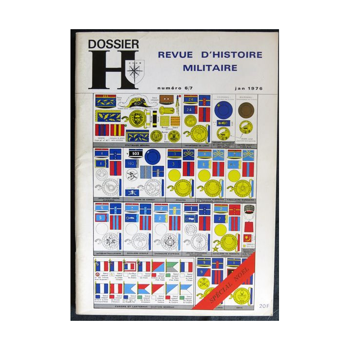 Dossier H Revue du militaria et des collections N° 6 & 7  Janvier 1976
