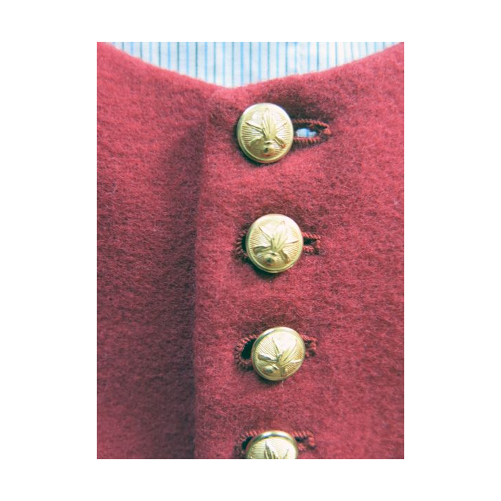 Gilet d'arme d'officiers ou sous officiers infanterie (159° RIA) avec 19 boutons réglementaires