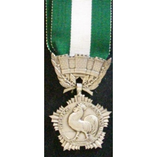 FRANCE : médaille des collectivités locales en argent petit module signée Crouzat