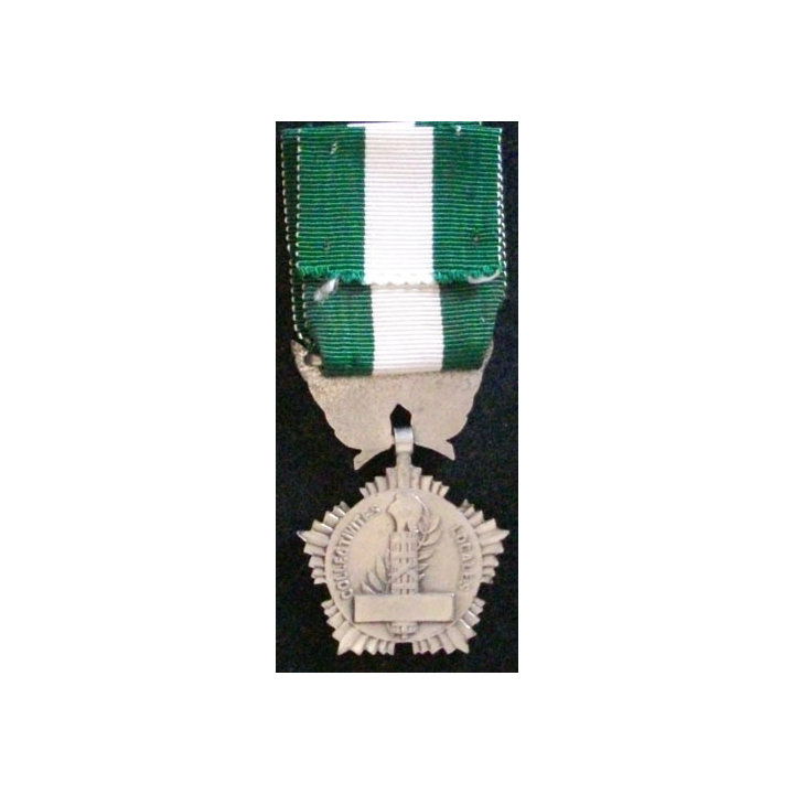 FRANCE : médaille des collectivités locales en argent petit module signée Crouzat