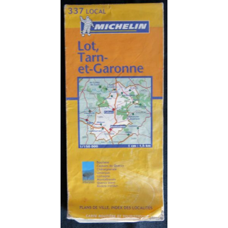 Carte Michelin au 1/150 000 Lot, Tarn et Garonne 337 Local