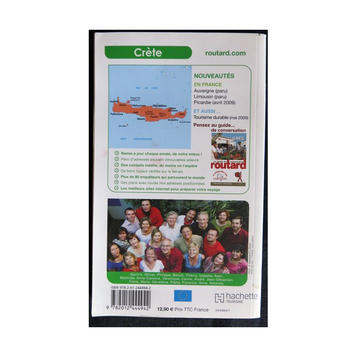 Le guide du Routard Crète 2009 / 2010 aux Editions Hachette