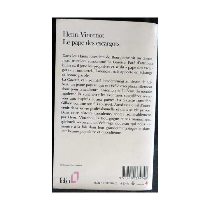 Le pape des escargots de Henri Vincenot aux Editions Folio