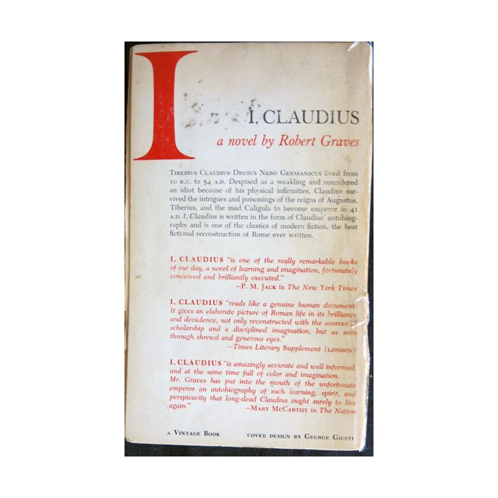 I, Claudius de Robert Graves aux Editions Vintage Books  New York