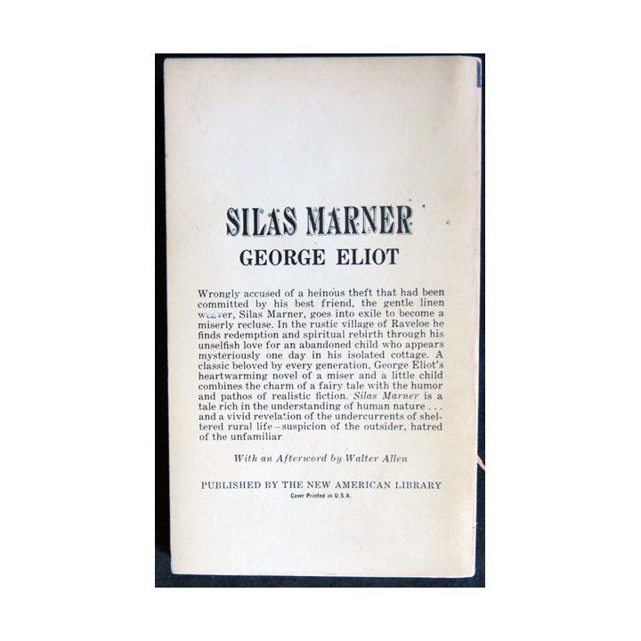 Silas Marner de Georges Eliot aux Editions A Signet Classic
