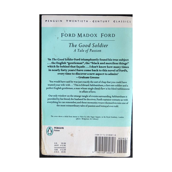 The good soldier de Ford Madox Ford aux Editions Penguin Books