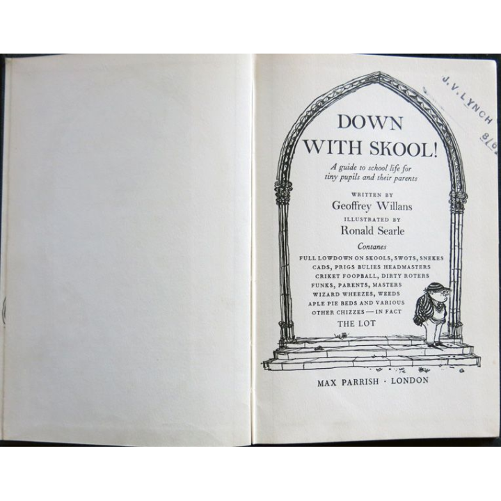 Down With Skool! de Geoffrey Willans aux Editions Max Parrish