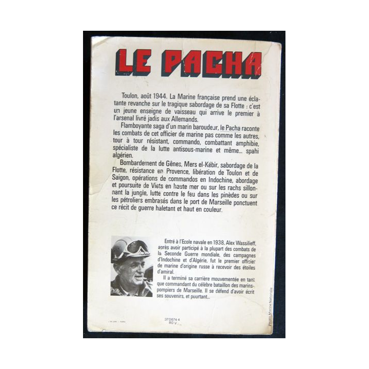 Le Pacha de Alex Wassilief aux Editions Gasset