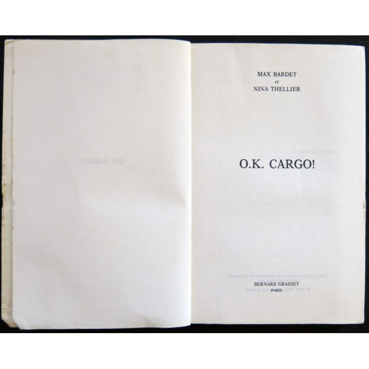 OK Cargo! de Max Bardet et Nina Thellier aux Editions Gasset